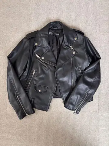 ZARA 블랙 라이더 자켓 M
