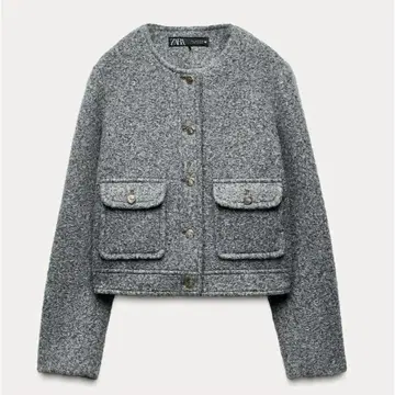 ZARA 부클레 숏 자켓 L 사이즈