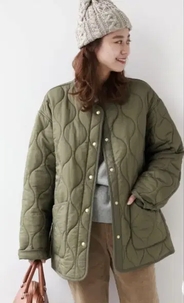 [ JOURNAL STANDARD relume ] 카키 퀼팅 자켓