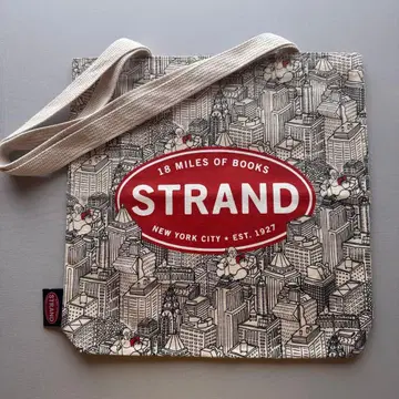 뉴욕 유명 서점 STRAND 토트백 도시 고릴라 프린트 A4