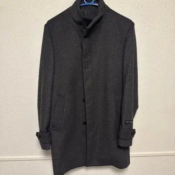 에디피스 EDIFICE 스탠드 카라 코트 울 M 그레이