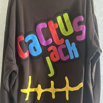CACTUS JACK 브라운 후드티