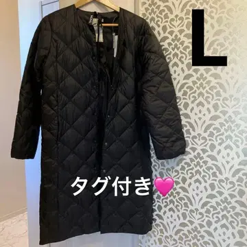 TAION 블랙 퀼팅 다운 자켓 L 사이즈 택 포함! 컨디션 최상