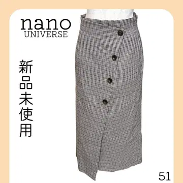 나노 유니버스 NANO universe 체크 랩스커트 미들 기장