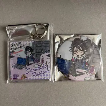그래프 아트 벌스데이 후시미 사루히코 캔뱃지 아크릴 키링 K7S