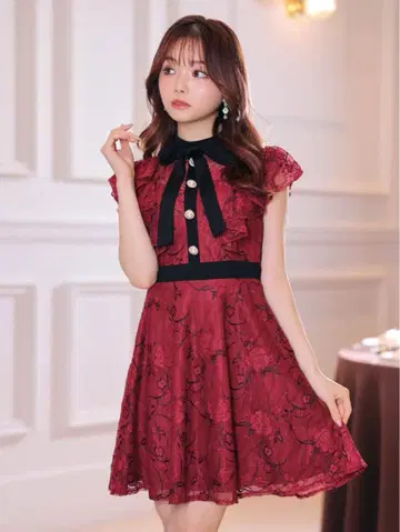 dazzy 드레스 빨간색