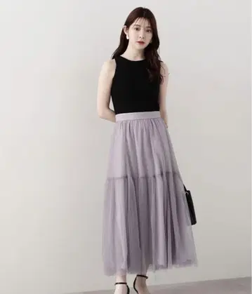 프로포션 바디 드레싱 티어드 샤샤 스커트