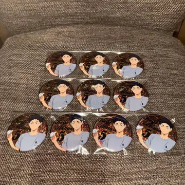 하이큐 애니메이션 카드 홀로그램 캔뱃지 종이비행기 아카아시 케이지 10개