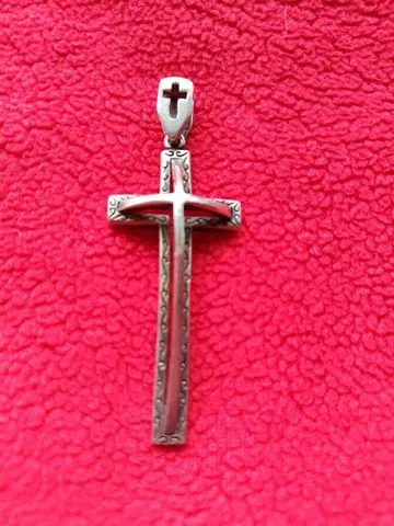 실버 십자가 펜던트 탑