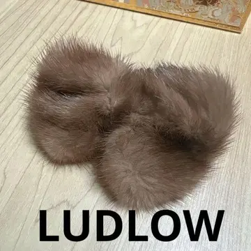 LUDLOW 브라운 퍼 헤어 액세서리