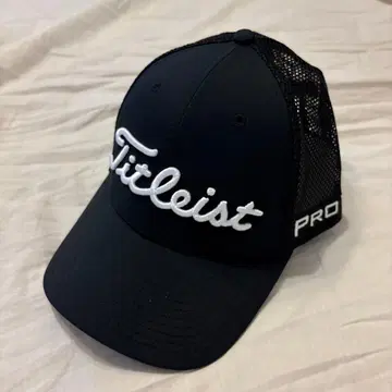 택 포함 미사용 Titleist 블랙 메쉬 캡