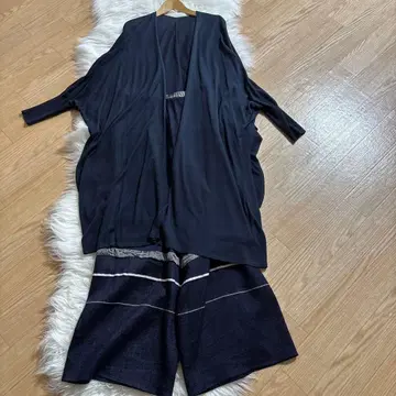 네이비 가디건 L
