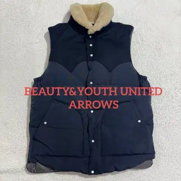 뷰티 앤 유스 유나이티드 애로우즈 다운 베스트 무스탕