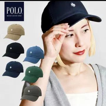 POLO 캡 네이비 면 100% 자수
