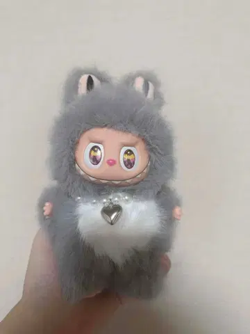zimomo 지모모 토끼형 그레이 봉제 인형 키링