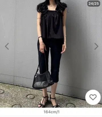 MOUSSY 데님 크롭 팬츠 S/M