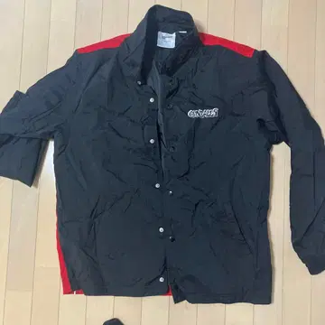 Mark Gonzales 나일론 자켓 블랙/빨간색