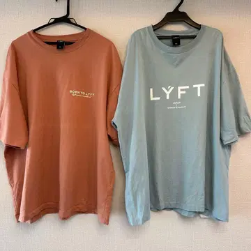 LYFT 오버 사이즈 T셔츠 2장 세트