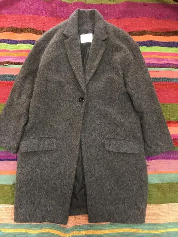 AZUL ENCANTO 그레이 코트 moussy 울 롱