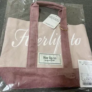 herlipto mini tote 신주쿠 루미네 rose 토트백 핑크
