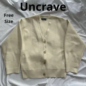 uncrave 니트 가디건 에크루 베이지 화이트