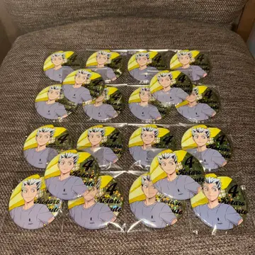 하이큐 애니메이션 데크 홀로그램 캔뱃지 종이비행기 보쿠토 코타로 20점