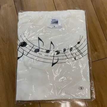 미우라 다이치 음표 디자인 T셔츠 S 사이즈 화이트