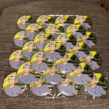 하이큐 애니메이션 데크 홀로그램 캔뱃지 종이비행기 보쿠토 코타로 30점