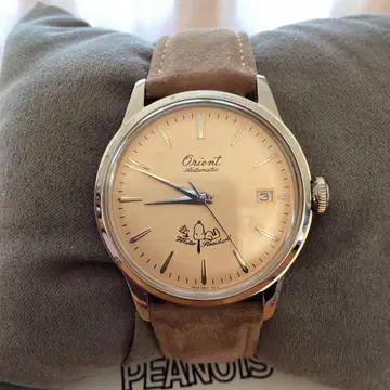 Orient PEANUTS 75주년 밤비노 SNOOPY 베이지