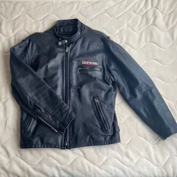LUCKY STRIKE L 사이즈 라이더 자켓 블랙