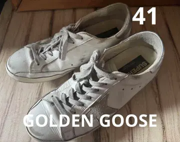 초특가 골든구스 화이트 / 실버 스니커즈 41 (27cm)