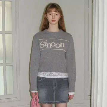 SINOON PULLOVER KNIT GREY 니트 시눈