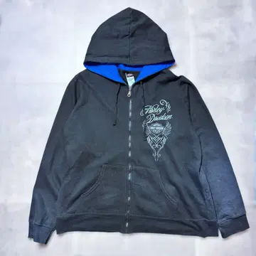 Harley-Davidson 할리 Y2K SK8 지퍼 후드티 XL