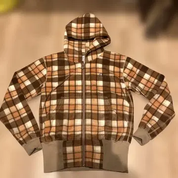 에비수 EVISU 체크 무늬 후드 부착 후드티