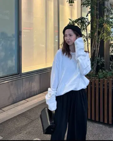 [ 새상품 ] etre tokyo 커프스 디자인 컷 상의