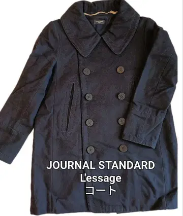 JOURNAL STANDARD L'essage 피 코트 네이비 M
