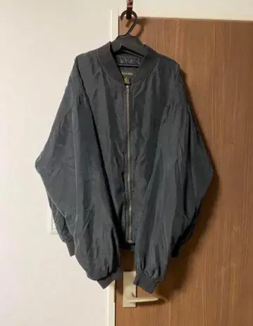 빈티지 실크 봄버 자켓 XL