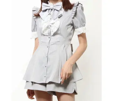 시크릿허니 액세서리 리본 포함 반팔 셋업