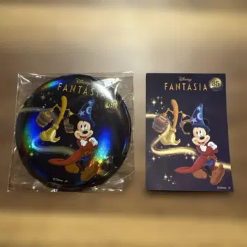 레어 Disney FANTASIA 미키마우스 캔뱃지 스티커