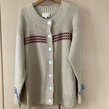 LAURA ASHLEY 베이지 니트 가디건 사이즈 3.