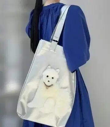 MUVEIL 이누 백 실버 퍼