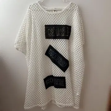 DSQUARED2 화이트 메쉬 T셔츠