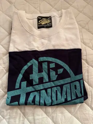 Hi-Standard 반팔T셔츠 화이트/네이비