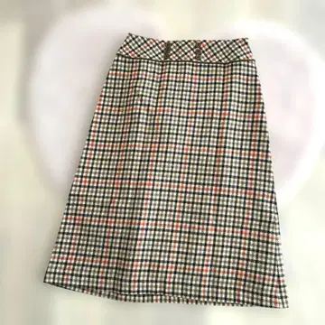 케티 울 체크 무늬 스커트 가을/겨울 오피스 캐주얼 심플 고급