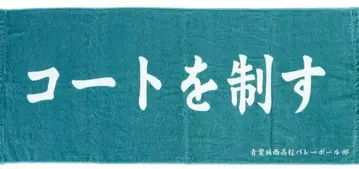 하이큐 10주년 가로 현수막 페이스 타월 아오바죠사이 고교