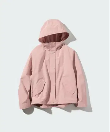 유니클로 코튼 블렌드 후드티 핑크