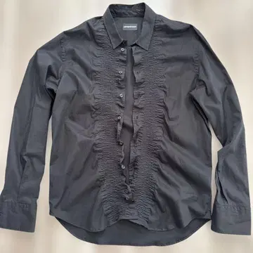 새상품급 EMPORIO ARMANI 블랙 긴팔 셔츠 드레스 셔츠 포멀