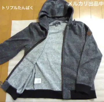 eddie bauer 속기모 풀 집업 후드티 그레이 계열 S