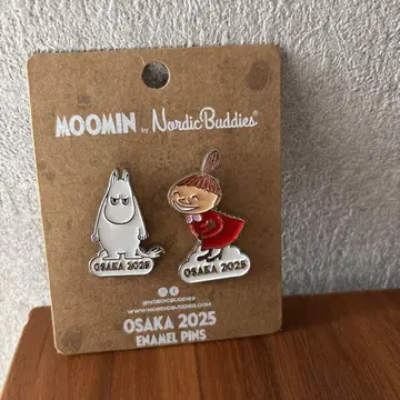 미사용 새상품 무민 핀 배지 OSAKA 2025