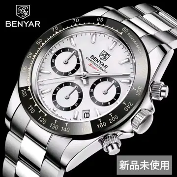 BENYAR 크로노그래프 화이트 미사용 새상품 풀세트